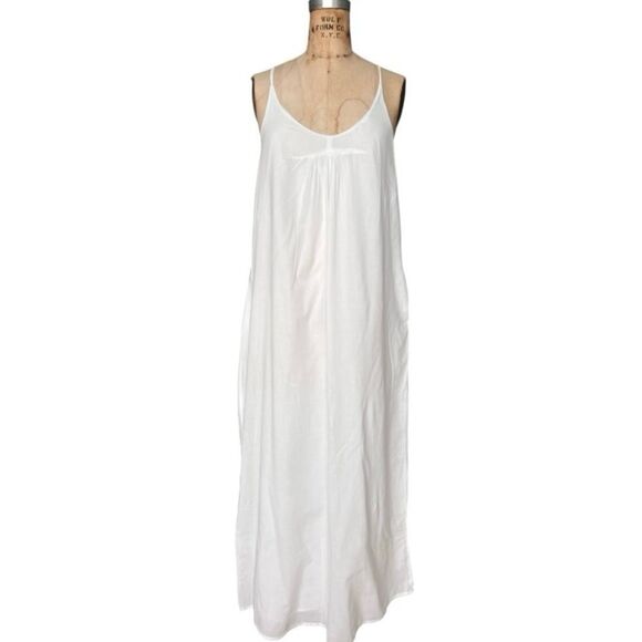 Zara Dresses & Skirts - Zara Basic White Sleeveless Maxi Dress XS